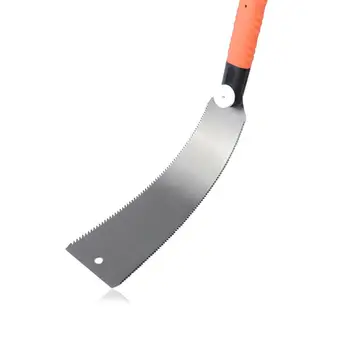 

OOTDTY Woodworking Double Sides Carbon Steel Hand Saw Tenon Fine Tooth with PVC Handle for Gardening Outdoor