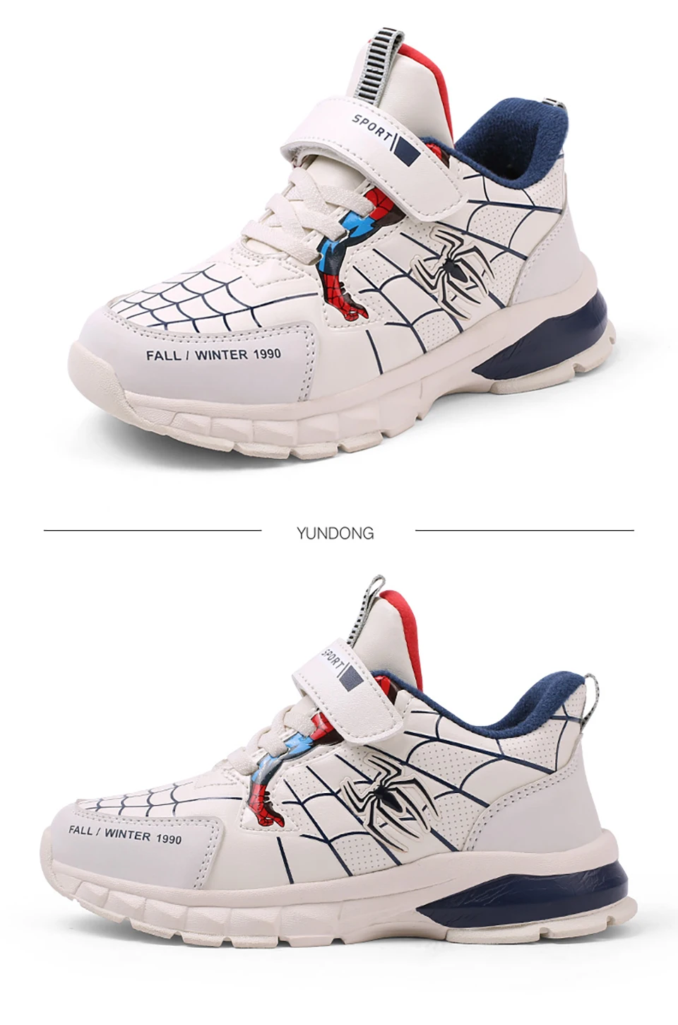 Новая детская обувь для мальчиков, Сникеры, детская обувь с рисунком Человека-паука, модные повседневные спортивные кроссовки, кожаные кроссовки для детей