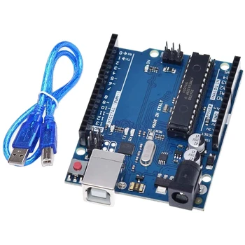 

ATmega328P Development Board Atmega16U2 Board Module with USB Cable for UNO R3 Arduino DIY RC Toy Kit Develop Learning Part