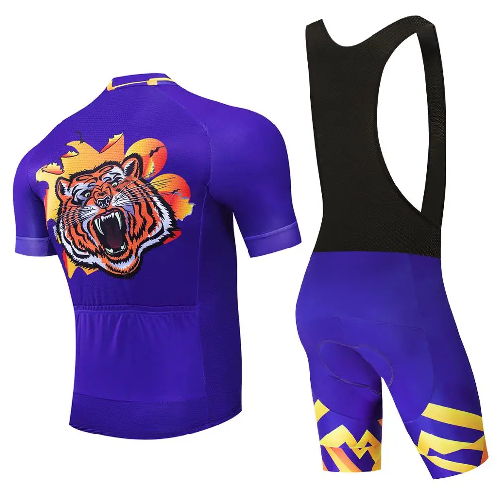 Bicicleta de verano manga corta short sleeve Jersey and bibs cycling top and bottom Ropa Ciclismo SL MTB wear cycling set