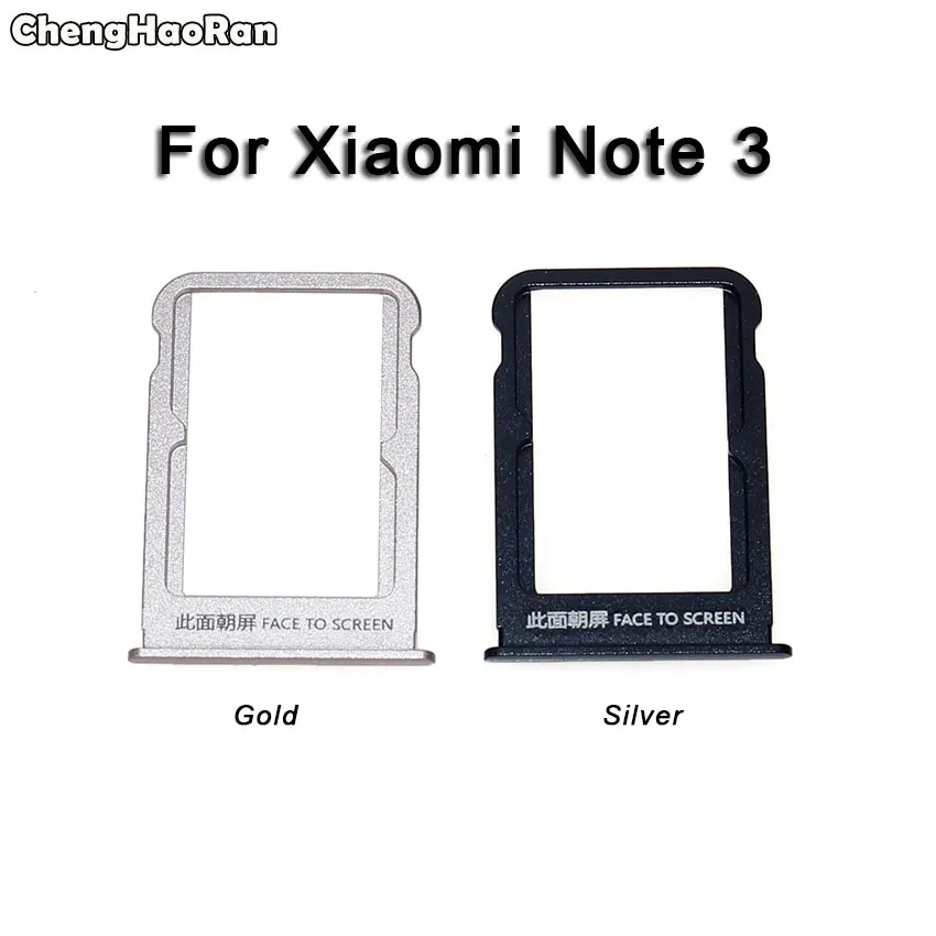 

ChengHaoRan Sim Card Tray For Xiaomi Mi Note 3 Note3 Sim SD Memory Card Adapter Sim Card Slot Holder Replacement Parts