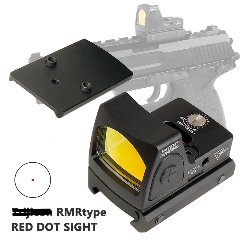 Страйкбол Тактический мини-rmr Reflex Red Dot Sight 3,25 MOA Scope Glock винтовки прицелы Воздушный пистолет стрельба Охотничьи аксессуары