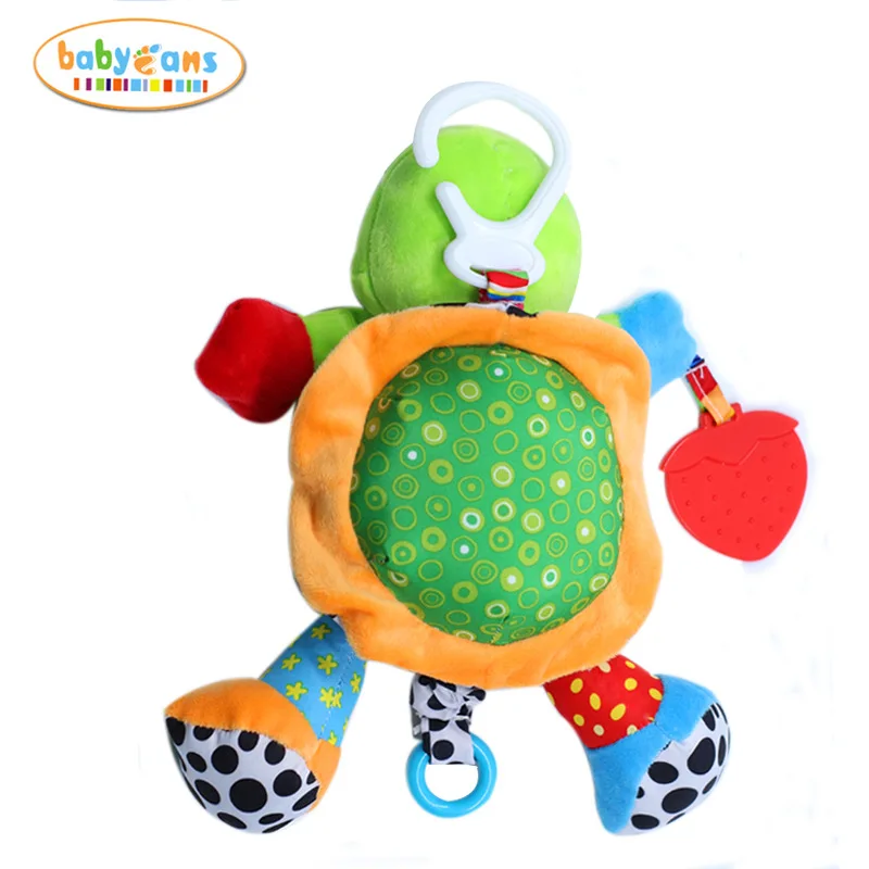 Babyfans стиль детские развивающие плюшевые музыкальные игрушки Детские черепахи автомобиль Висячие куклы