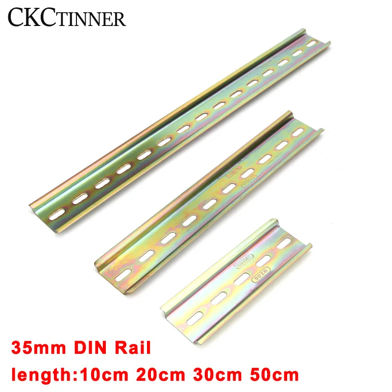 Universal Type C45 DIN Rail Terminal Blocks Relay Contactor AC Contactor Lead Guide Rail 35mm wide 7.5mm high
