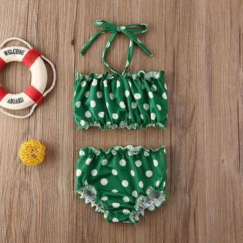 

Emmababy Toddler Baby Girl Clothes Polka Dot Tankini Swimwear Swimsuit Bikini Set Bathing Beachwear