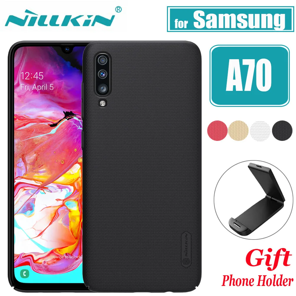 

Nilkin for Samsung Galaxy A70 Case Cover Nillkin Frosted Matte Shield Hard PC Plastic Back Full Cover Bag Case for Samsung A70