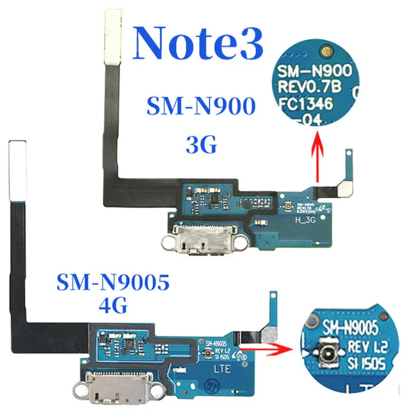 Оригинальный Для Samsung Galaxy Note 3 N900 N9005 USB зарядный порт гибкий кабель Зарядное