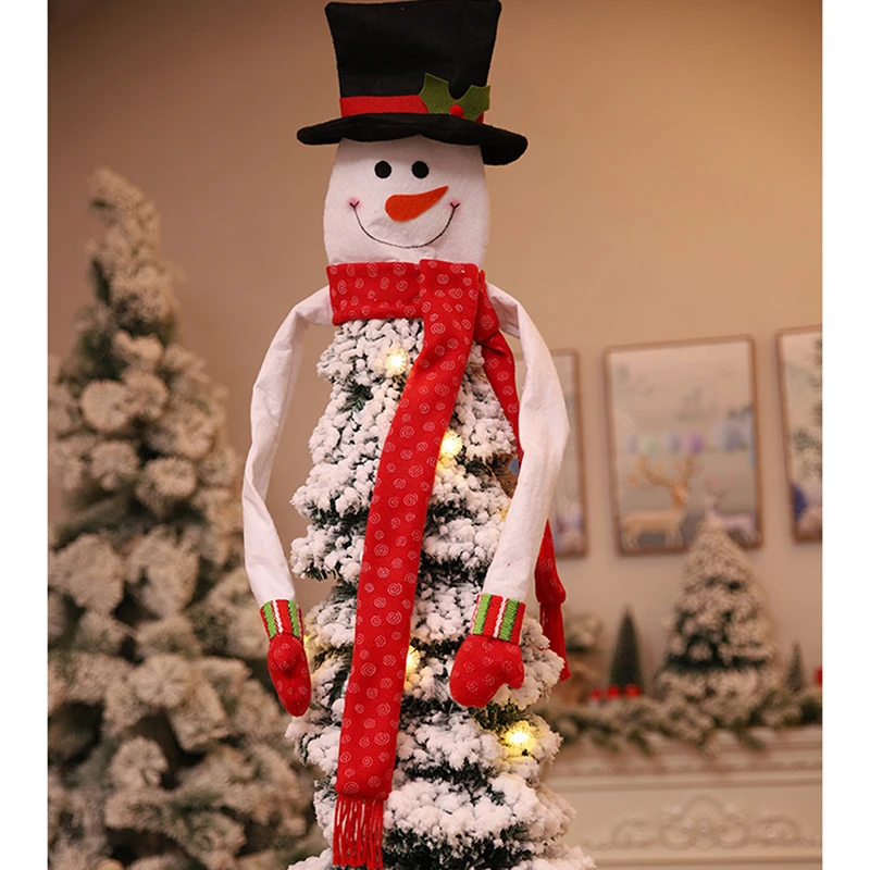 Рождественская елка Снеговик Санта Клаус шляпа Рождественская елка украшения Декор рождественские подарки Рождественское украшение для дома