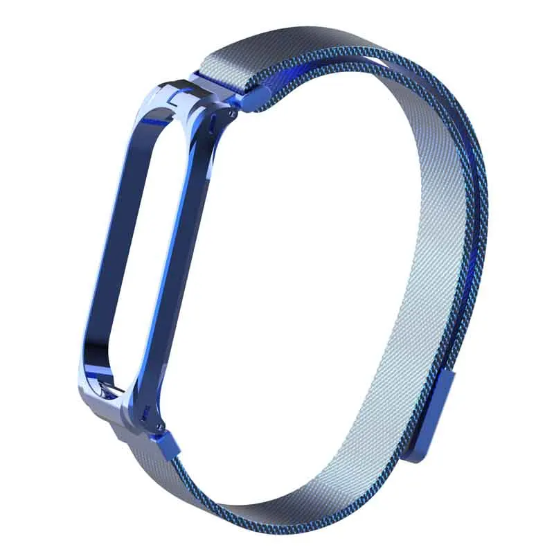 Запястье для Xiaomi mi Band 4 3 металлический ремешок фитнес-Браслет Смарт-часы спортивные mi lanese Pulseira Correa пояс для mi band 4 3