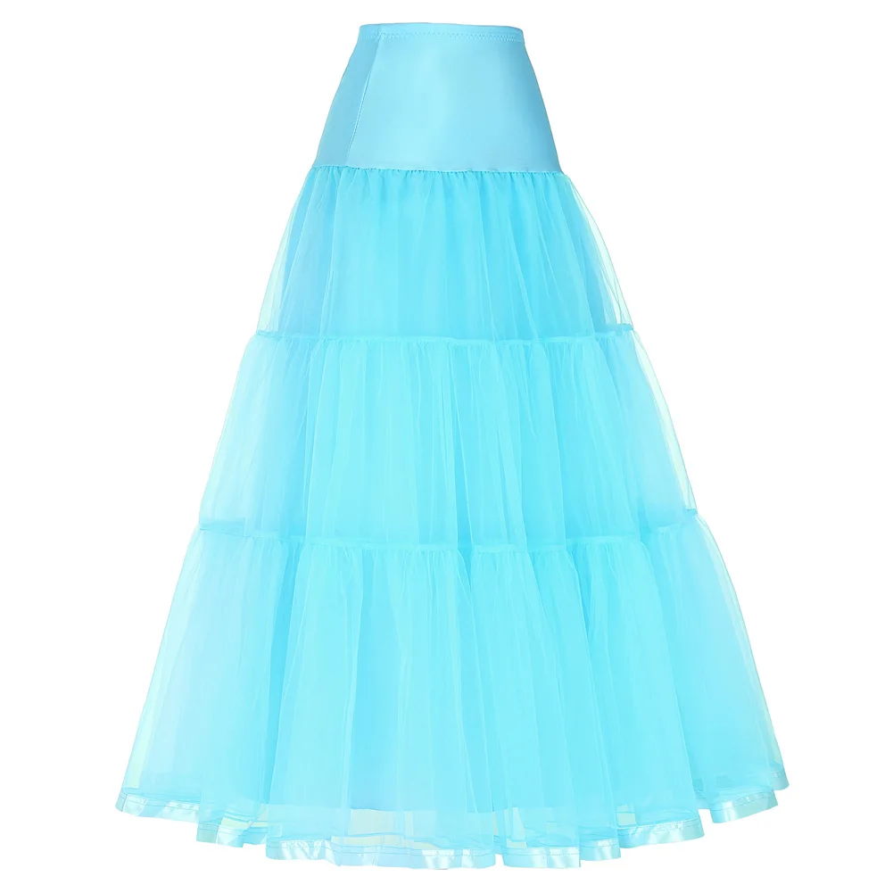 GK Women's Retro Dress Vintage Dress Causal Knee-length Crinoline Petticoat Pretty Elegant Ball Gown Underskirt Fashion Clothing