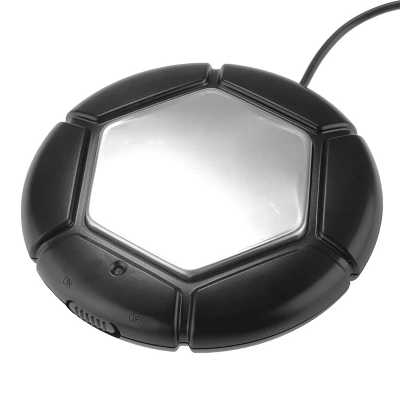 USB Powered вода кофе чай суп напиток чашка Кружка грелка нагревательный лоток Pad Black-ABUX