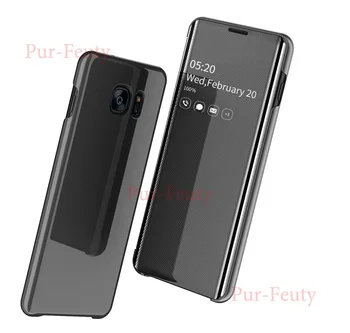 

Mirror Smart Case For Samsung Galaxy J4 J6 J7 J8 2018 Mirror View Flip Holder Fashion Cover For J4 Plus Galaxy J4 Core J410F/DS