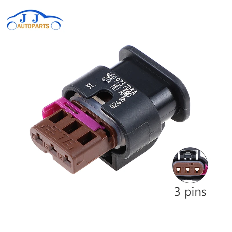 4h0973703 3pin Car Waterproof Plug Pdc Parking Sensor Plug Connector ...