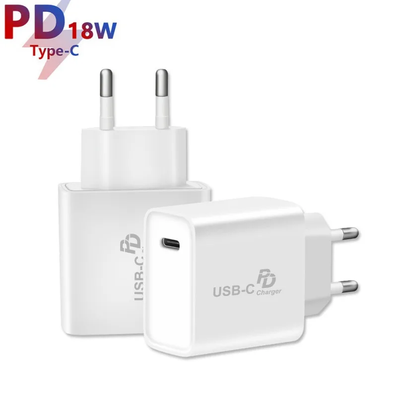 Супер 18 Вт usb type-C PD зарядное устройство портативное быстрое зарядное устройство для iPhone 11/XR/X для samsung huawei Xiaomi EU Plug