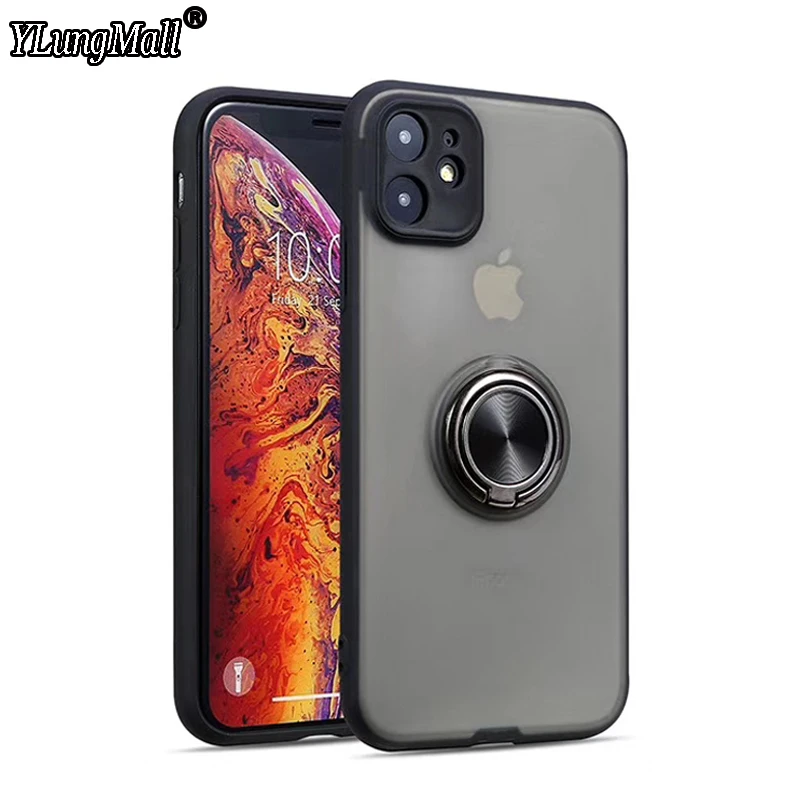 

Luxury Shockproof Soft Holder Case for iPhone 11 Pro X XR XS Max 2019 Full Cover iPhone 6 6s 7 8 PLus Magnetic Ring Bracket Case