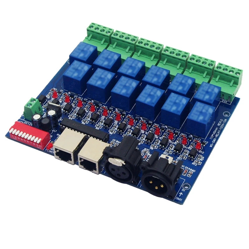 HHO-12CH реле Dmx512 Управление; DMX реле Управление светодиодный декодер для светильник