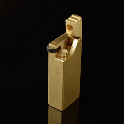 Металлическая латунная бензиновая зажигалка Мужская винтажная масляная