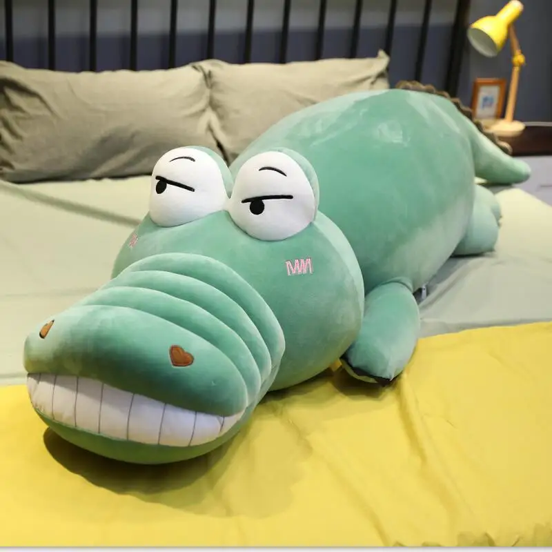 1 шт. Горячая Huggable чучело реальная жизнь Аллигатор плюшевые игрушки Моделирование игрушечные крокодилы ceature подушка для детей рождественские подарки - Цвет: A