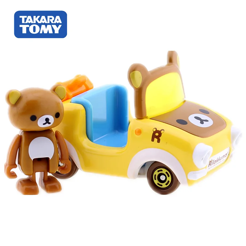 Для mi ca Dream Ride on Rilakkuma Car Bear To mi ca mi Motors автомобиль литье под давлением Металлическая Модель Коллекция подарок детские игрушки