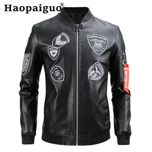 Большие размеры черные осенние куртки мужские в стиле милитари тактическая куртка Casaco Masculino кожаная ковбойская куртка Hombre