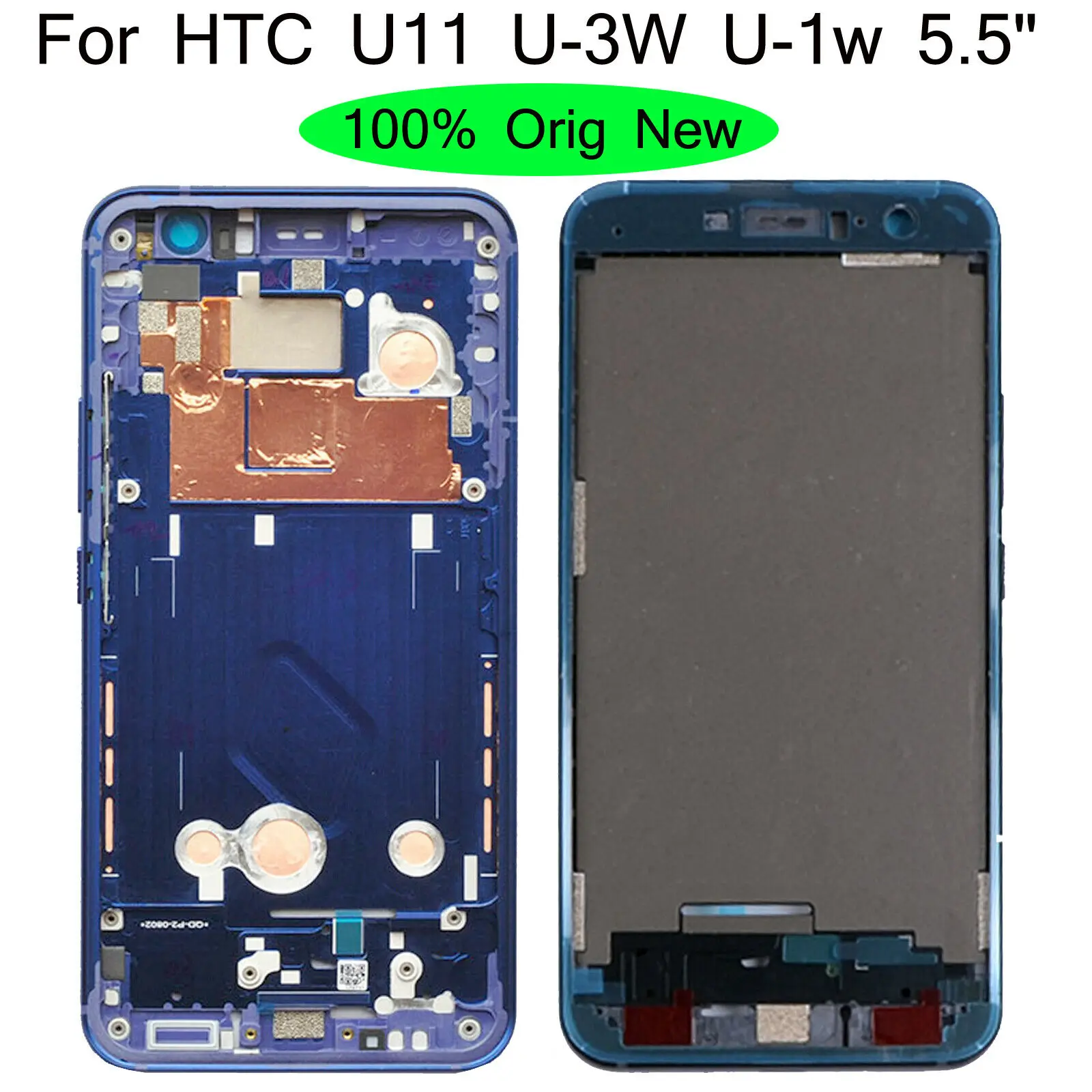 

100% оригинал, новинка, 5,5 дюйма, для HTC U11 U-3W, рамка для переднего и среднего экрана