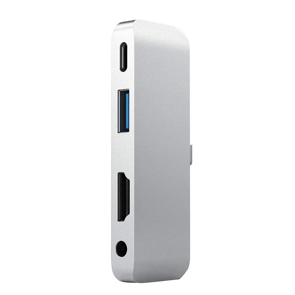 USB 3,1 type-C Om USB3.0 концентратор HDMI 3,5 мм аудио PD Отправка 4 в 1 ноутбук док-станция для Macbook Air Pro