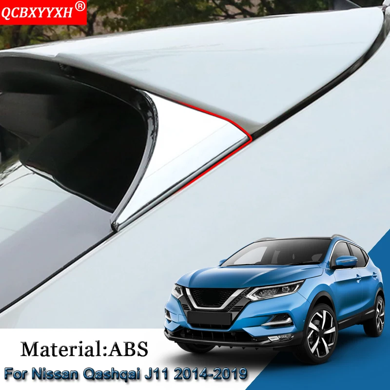 Автомобильный Стайлинг ABS заднее стекло автомобиля треугольник блестки автомобильный аксессуар наклейка для Nissan Qashqai J11- Rogue Sport