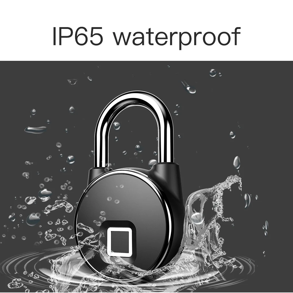 Bluetooth перезаряжаемые смарт-замок без ключа отпечатков пальцев замок IP66 водонепроницаемый Противоугонный замок безопасности дверной замок для багажа