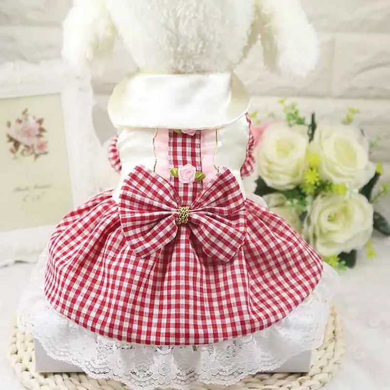 1 предмет; модная юбка с бантом; милое платье принцессы; маленькие и средние Свадебные платья для собак; аксессуары для домашних животных; Одежда для собак; платье