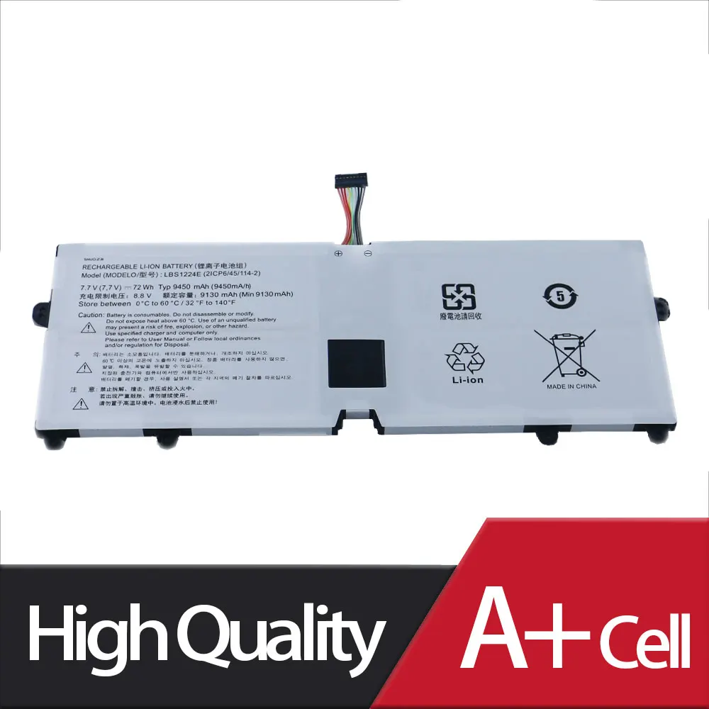 Bateria do Portátil para lg Lbs1224e Gram 13z980 14z980 15z980 15z990 13z990 17z990 15z980-g 13z980-u.aaw5u1 13z990-ga56j Lbr1223e Novo Baterias p/ laptop - Imagem 2