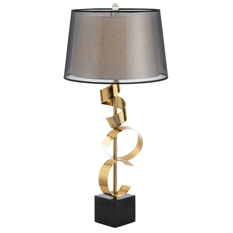 

Post Modern Luxury Table Light two layer shade Desk Lamp Art Deco Bedside Reading Lamp Lighting Fixture Creative by EMS Express