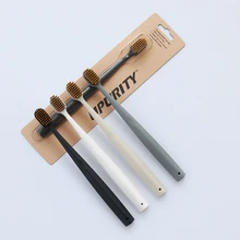 Yunli зубная щетка, широкая головка, супер мягкие спиральные щётки, зеленая ручка, подходит, способный преодолевать Броды для взрослых с 4-мя цветами щетка