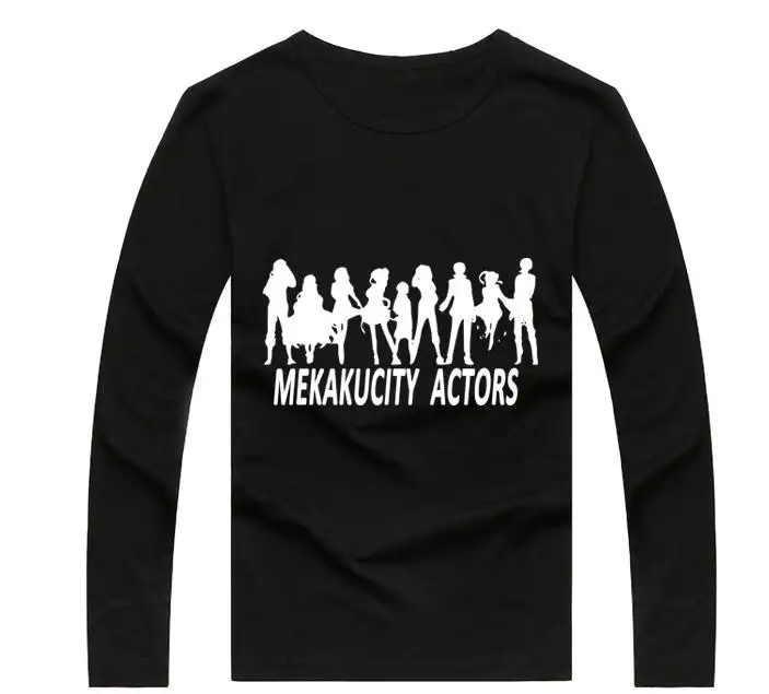 Kagerou Проект Konoha косплей футболки MekakuCity актеры унисекс топы белые черные футболки с длинными рукавами футболки