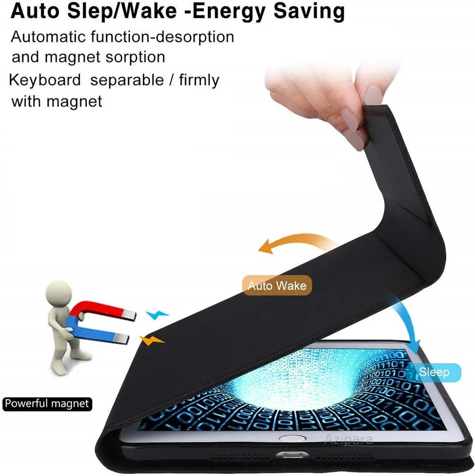 fino coque para ipad caso com teclado removível para ipad russo caso teclado espanhol