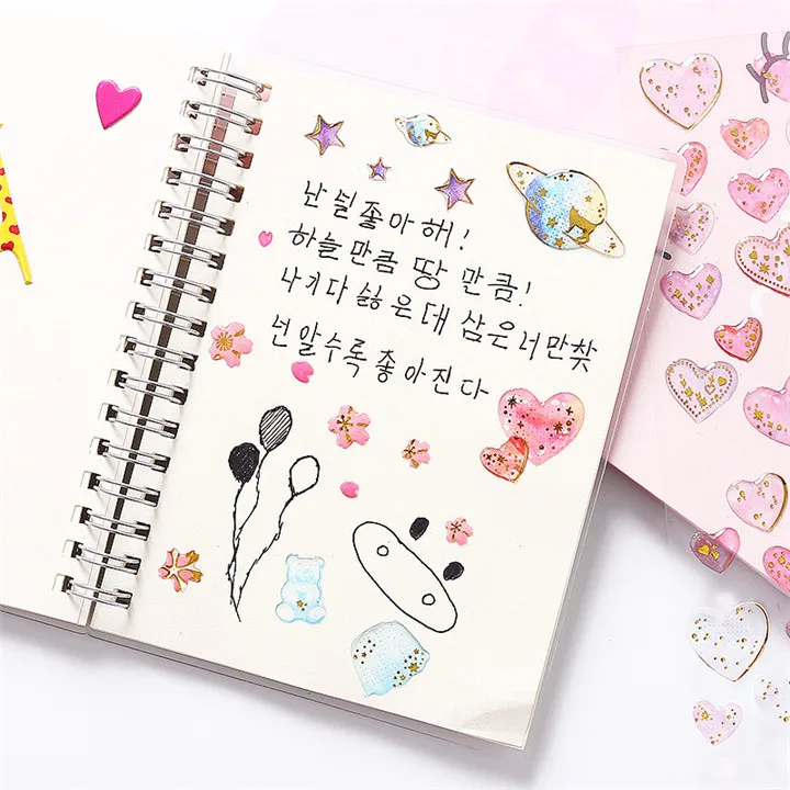 6  Multi-Pattern Transparent Three-Dimensional Crystal Stickers Women Mobile Phone Shell Decor Sticker Diy Jewelry Marking Sticker