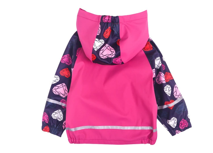 Dollplus/непромокаемая куртка из искусственной кожи с капюшоном; флисовый плащ для девочек; пальто; теплая верхняя одежда; сезон осень-зима; детская одежда