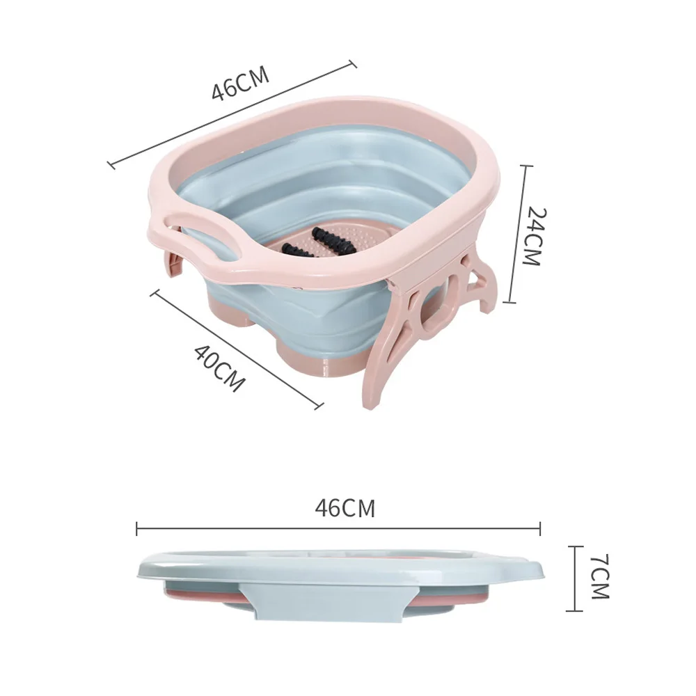 Домашнее пластиковое ведро для замачивания ног водонепроницаемый складной бассейн пенящееся массажное ведро сауна ванна педикюр ванна Складная Ванна