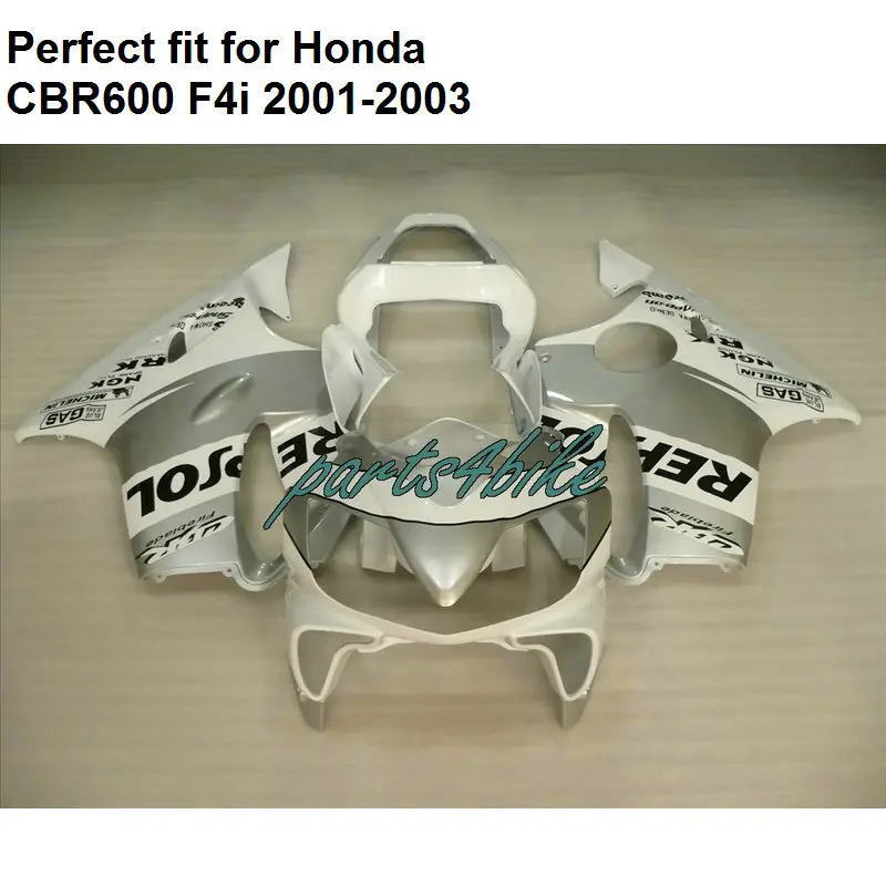 Пресс-форма для литья под давлением обтекатель для Honda белый CBR 600 F4i 2001 2002 2003 обтекатели комплект CBR600F4i 01 02 03 BA53