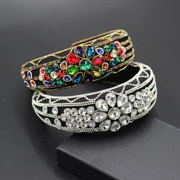 

Fashion Baroque Sponge Inlaid Rhinestone Particle Geometric Headband Party Travel Fair Women's Hair Accessories 792