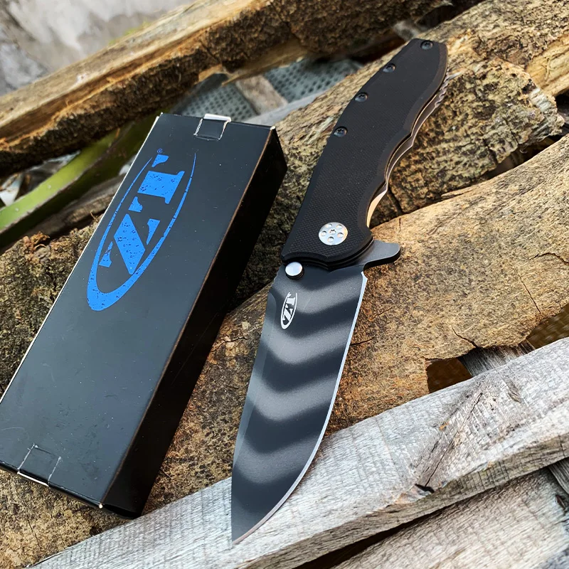 

ZT 0562 0562TS Tactical Pocket Knife Zero Tolerance Tiger Stripe CPM-20CV bLADE Tactical Hunting Folding Knife