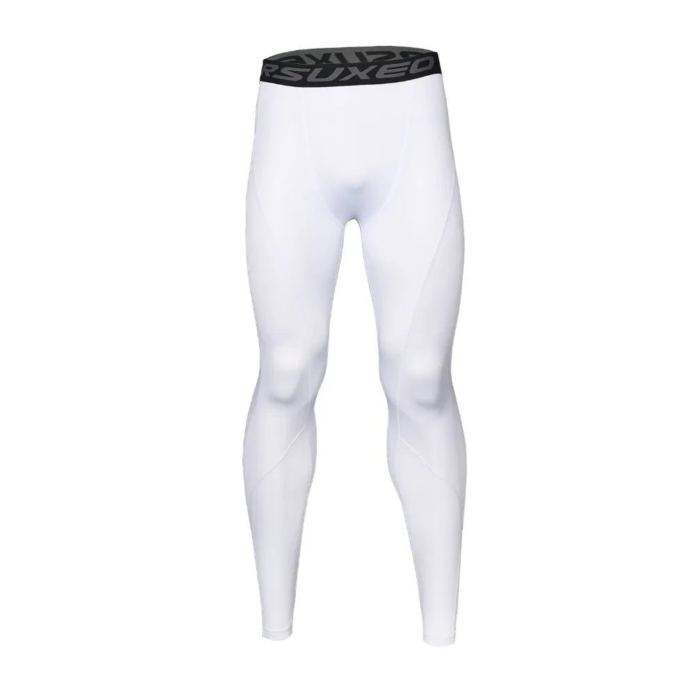 ARSUXEO Men Sports Tights Running Pants Breathable Base Layer Gym Fitness Leggings Workout Training Exercise Trousers Quick Dry