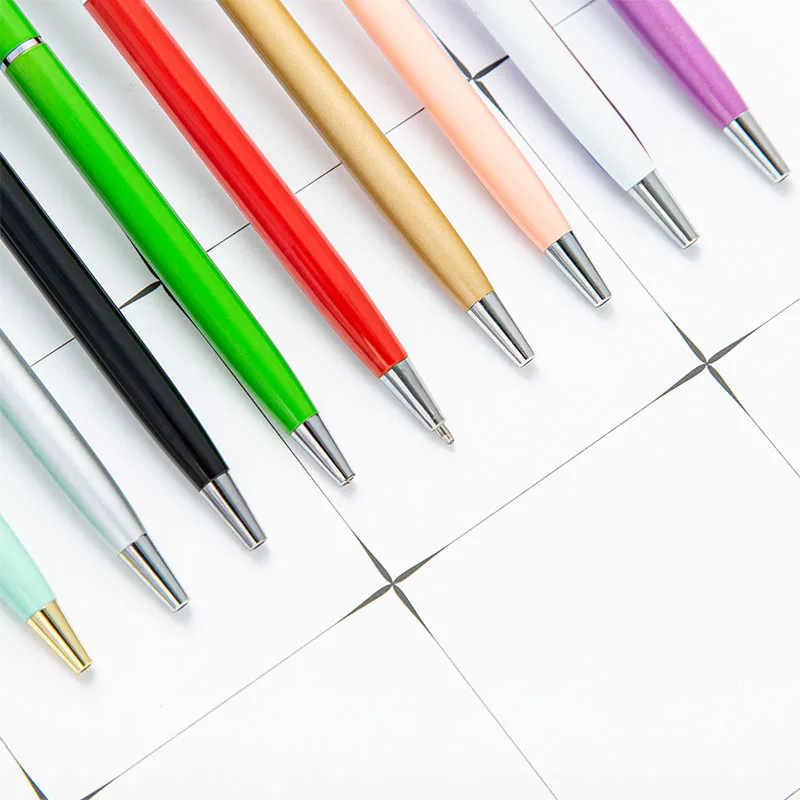 Customized LOGO Fashion Metal Ballpoint Pens School Office Hotel Advertising Ball Gel Pen Promotional Gift Pens Custom Souvenirs ballpoint pen