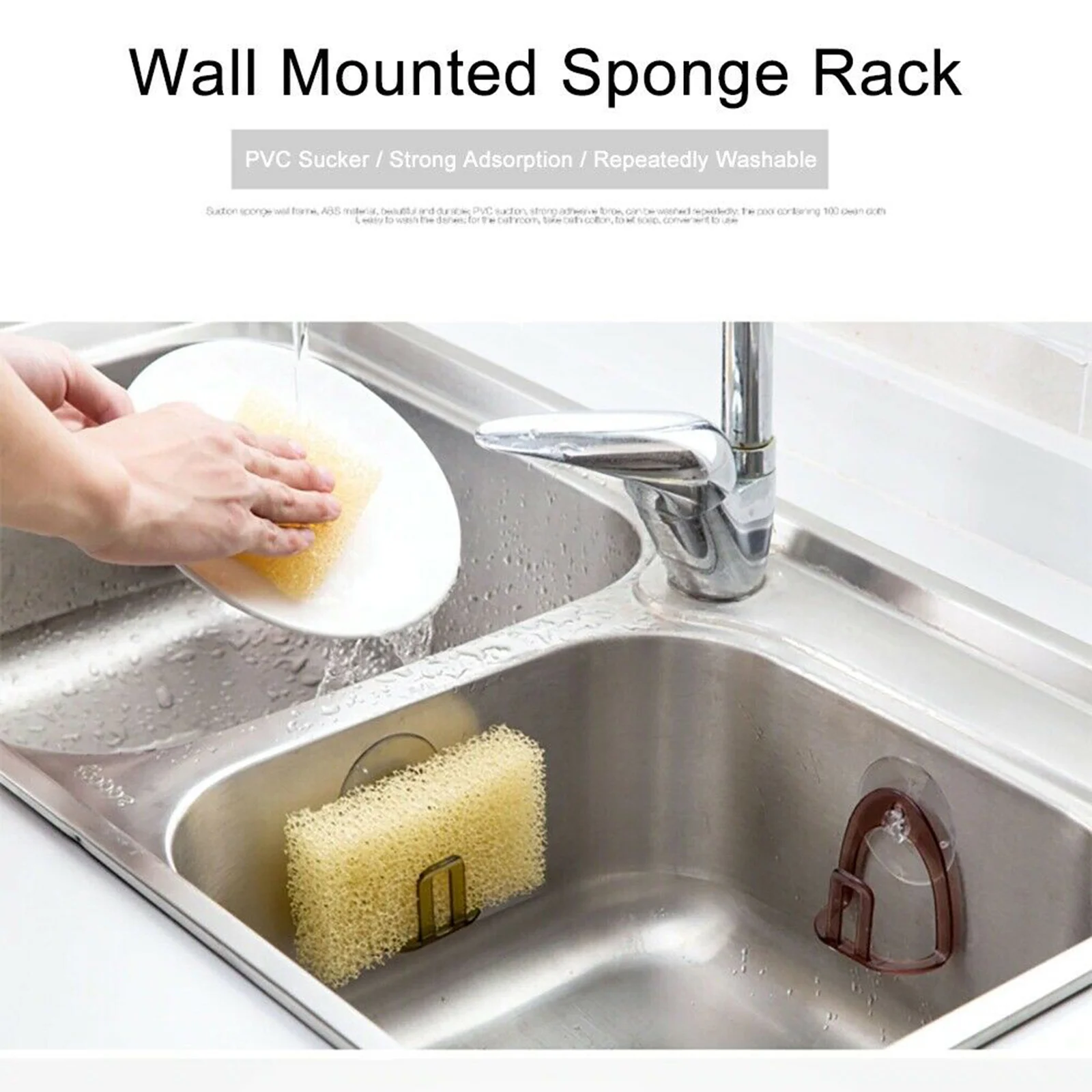 Suction Cup Sink Sponge Holder