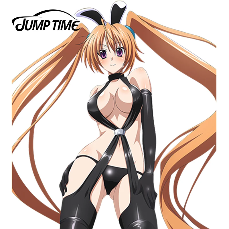 JumpTime 13 см x 11 6 Милая девочка аниме школьная наклейка DxD Shidou Irina 3D на автомобиль