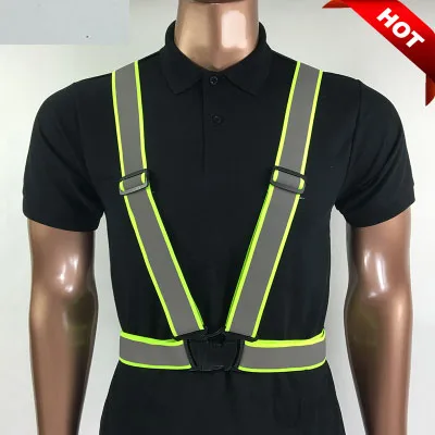 2019 New Safety Clothing Cheap Chaleco Reflectante Reflective 3M Fabric Material Strip Tap Band Vest & Jacket Green or Orange |