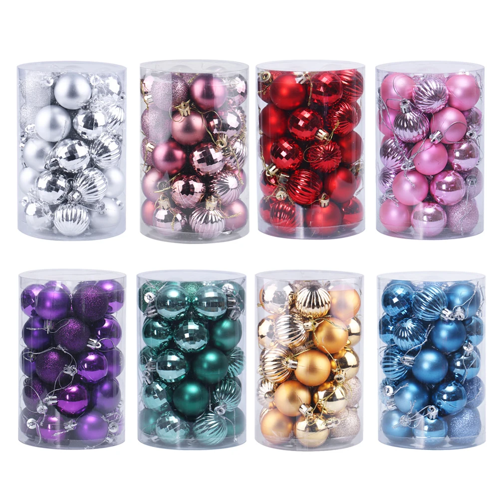34pcs 40CM Christmas Xmas Tree Ball Decorations For Home Bauble Hanging Party Ornament Decor Supplies | Дом и сад