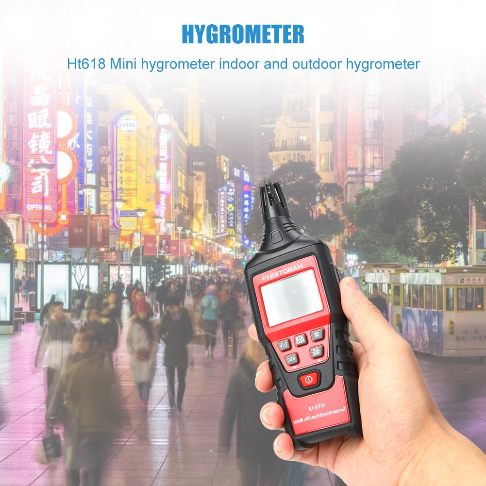 HT618 электронный цифровой ЖК Крытый Гигрометр детская комната Домашний термометр
