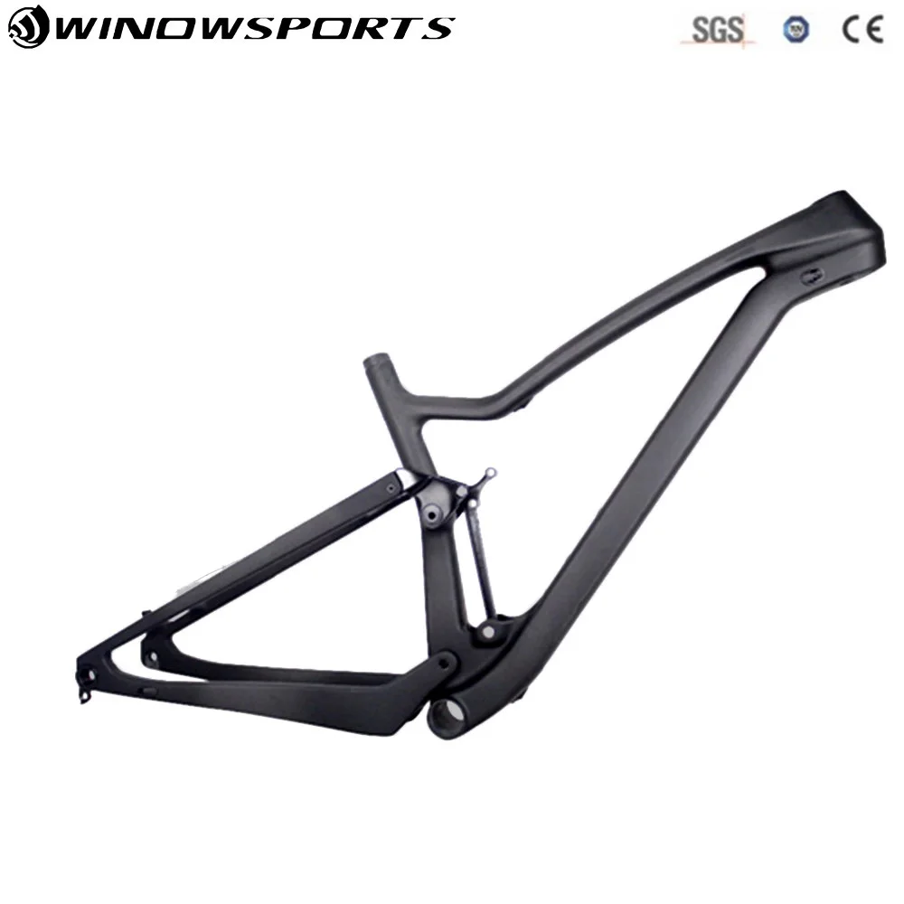 Black Matte 29er полная подвеска карбоновый горный велосипед XC рама для горного велосипеда высокое качество 27,5 er mtb велосипедная рама UD matt 148*12 через ось 29er MTB - Цвет: Black Matte