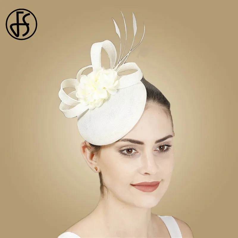 wedding hats beige