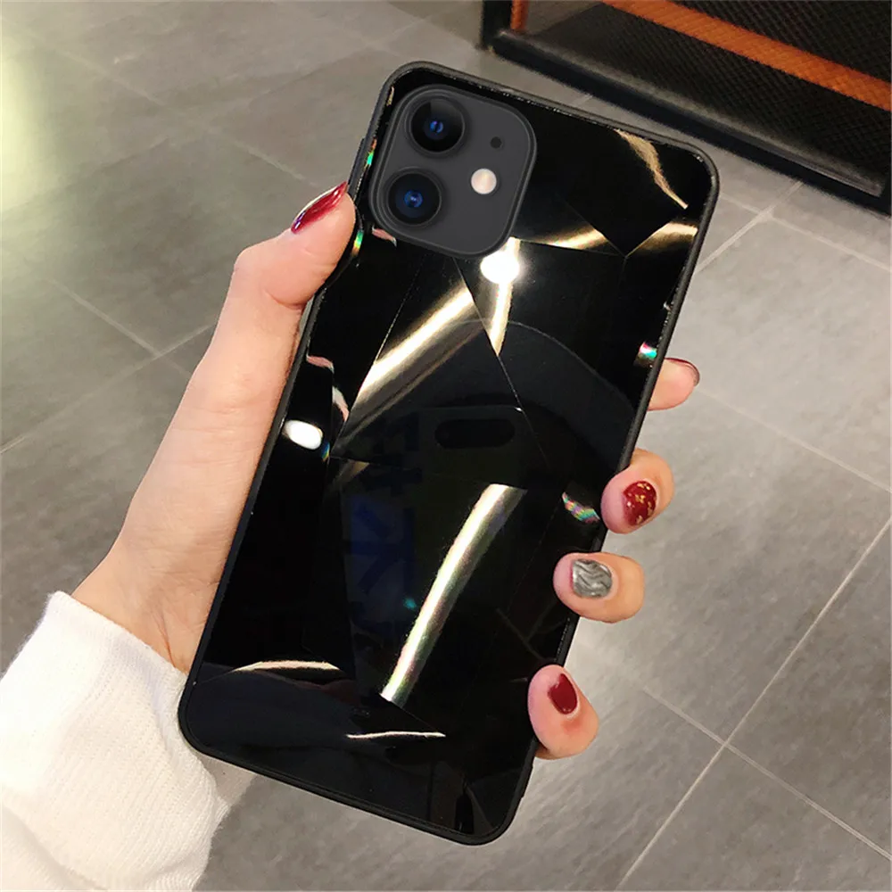 Lovebay Алмазная 3D зеркальная задняя крышка для iphone 11 Pro Чехол для iphone X XR XS Max 8 7 6 6S Plus классный чехол для iphone 11 Pro Max